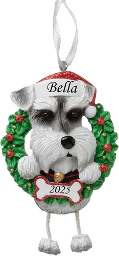 Miniatura 28 de Adorno personalizado para 2025, raza pura de perro Beagle, adorno para árbol de Navidad, decoración profesional personalizada, regalo para cachorro