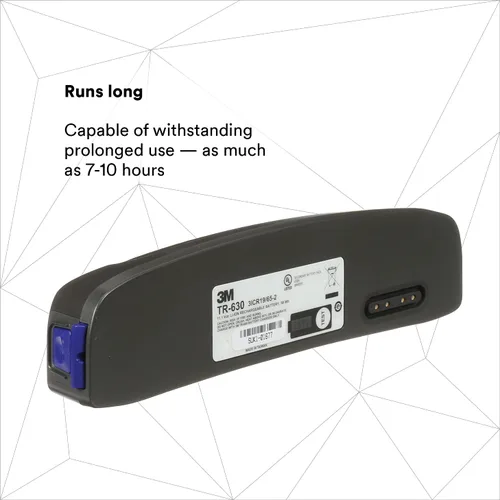 Miniatura 5 de 3M PAPR, Versaflo - Conjunto de respirador purificador de aire alimentado TR-614N, incluye unidad PAPR, batería estándar, tubo de respiración