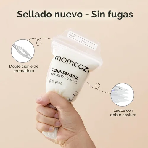 Miniatura 3 de Momcozy Bolsas de Almacenamiento de Leche Materna, Bolsas de Almacenamiento de Leche con Cambio de Color Sensible a la Temperatura para Lactancia