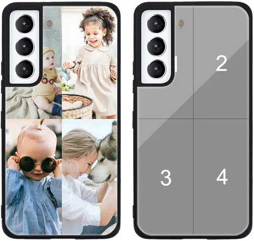 Miniatura 349 de Funda de teléfono personalizada para Samsung Galaxy S22+ / S22 Plus 5G, funda de TPU suave de vidrio templado antiarañazos personalizada con foto