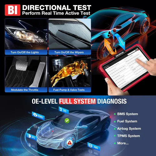 Miniatura 6 de KINGBOLEN K10 Pro Full Systems Mapa de Topología de Escáner de Coche de 10", Herramienta de Escaneo Bidireccional Bluetooth Escáner OBD2, Servicio