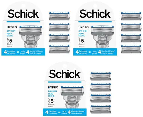 Miniatura 4 de Schick Hydro 5 Sense - Recambios de maquinilla de afeitar para piel sensible para hombres, 4 unidades Sensitive