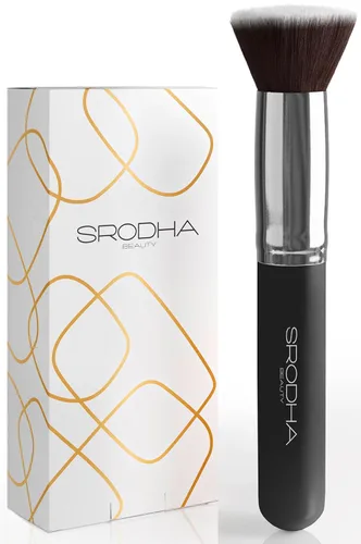 Juego de brochas de maquillaje de belleza, kit de 3 piezas, brochas faciales, base líquida, corrector, rubor, mezcla de colorete, incluye kabuki de