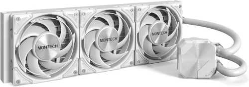 Miniatura 28 de MONTECH HyperFlow Digital 240 - Enfriador líquido de CPU, AIO de 9.449 in con bomba de 3100 RPM, 2 ventiladores E28 ARGB de 4.724 in, pantalla
