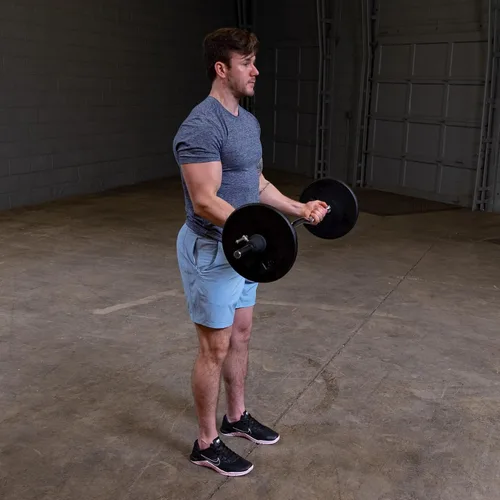 Miniatura 2 de Body-Solid Placa de pesas de hierro estándar, perfecta para entrenamiento de fuerza, gimnasio en casa y entrenamientos con barra, se adapta a barras