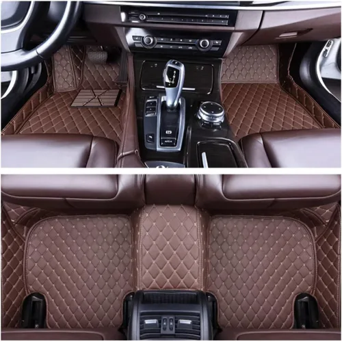 Miniatura 28 de Alfombrillas de cuero de lujo personalizadas para todo tipo de clima para el 99.99% de automóviles, SUV y camiones según el modelo automotriz Negro