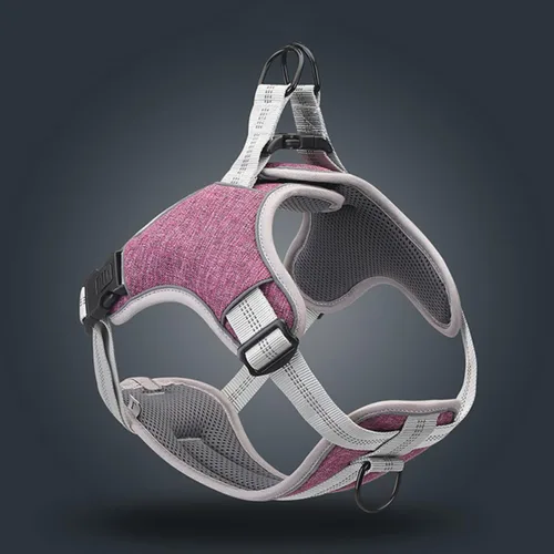 Miniatura 7 de Adjustable Reflective Pet Harness Vest Type Dog Chest Straps Breathable No-Pull Dog Harness for Walking Medium Purple
