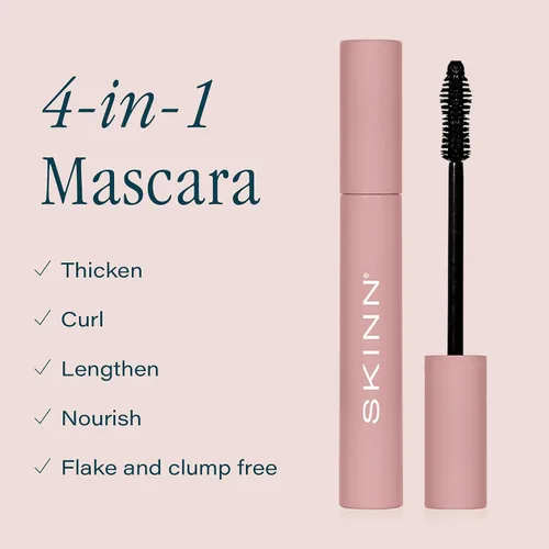 Miniatura 2 de SKINN Lash-Redemption - Máscara de pestañas 4 en 1 con cerdas suaves y aplicador de reloj de arena que espesa, riza, alarga y nutre las pestañas
