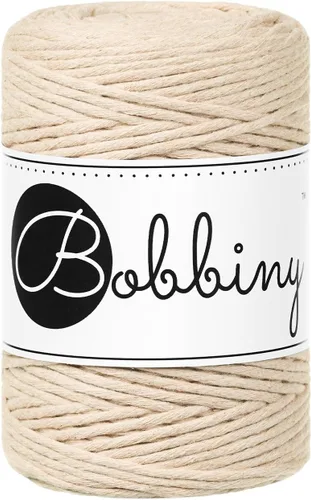 Miniatura 17 de Bobbiny Cordón de macramé de una sola capa para bebé de 0.069 pulgadas (100% algodón reciclado)
