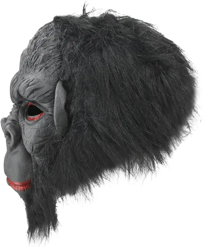 Miniatura 3 de MioCloth Máscara de cabeza de animal para fiesta de disfraces de Halloween, diseño de monstruo gorila enojado #02
