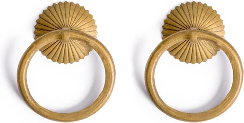 Miniatura 4 de Hardware Philosophy Ring Brass Tiradores de 3 pulgadas – Juego de 2 – Arquitectónico, Diseño de Interiores, Muebles Personalización Hardware
