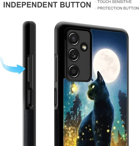 Miniatura 3 de ZHEGAILIAN Funda compatible con Samsung Galaxy A14 5G, antideslizante, de poliuretano termoplástico suave, a prueba de golpes, compatible con Gato