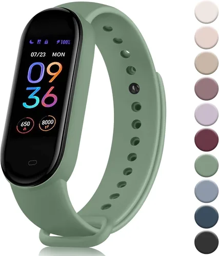 Miniatura 9 de Meliya Bandas para Amazfit Band 5 Correa de repuesto para mujeres y hombres, correa deportiva de silicona suave compatible con Amazfit Band 5