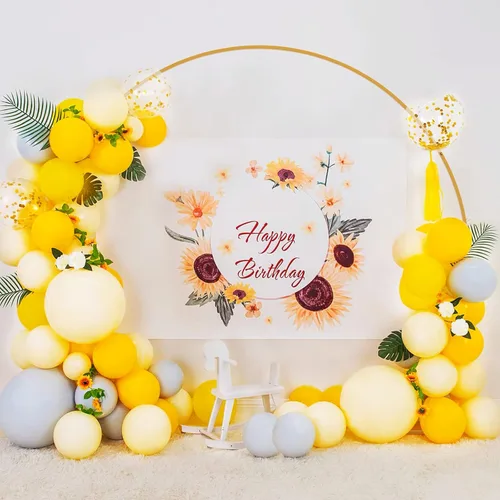 Miniatura 3 de Wokceer Soporte redondo para telón de fondo de 8 pies, arco de boda dorado, soporte de arco de globos de círculo de metal para fiesta de cumpleaños