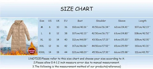 Miniatura 5 de Coats Women Impermeable Womens Thickened Down Jacket Long Winter Coat Hooded Jacket