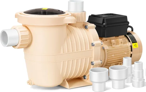 Miniatura 12 de VIVOHOME Bomba de piscina sobre el suelo de ahorro de energía de 1.0 HP 5280 GPH, 115 V con cesta de colador, certificado ETL y DOE