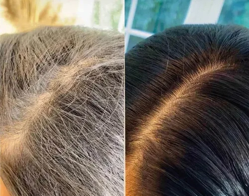 Miniatura 5 de MAYA Henna black - Tinte en polvo de henna 100 % orgánico, tinte natural para cabello suave y brillante, impregnado con bondad de hierbas, cubre