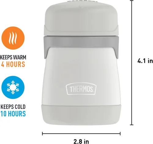 Miniatura 2 de THERMOS Bebé 7 oz. Tarro de alimentos de acero inoxidable aislado al vacío - Gris