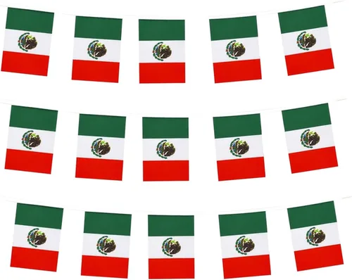 Miniatura 33 de Bandera de Colombia, bandera colombiana, pequeña cadena de banderas de Colombia, mini banderas colombianas, utilizada para fiestas, escuela, eventos