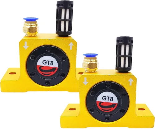 Miniatura 7 de (8-Pcs) GT8 G 1/8" Pneumatic Control Turbine Vibrator Pneumatic Tools Noiseless Pneumatic Fittings Pneumatic Oscillator with Free Muffler