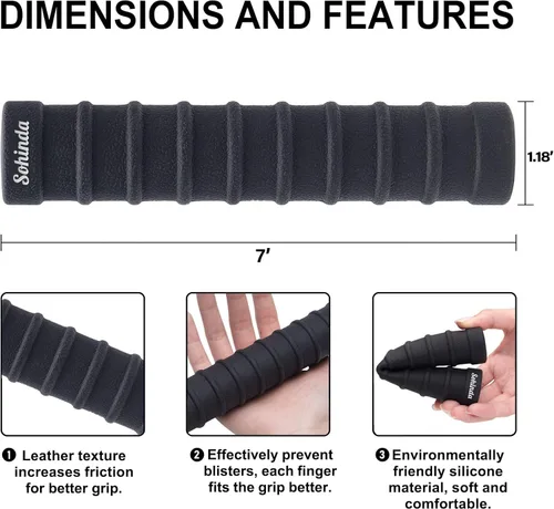 Miniatura 3 de Empuñaduras para remo de kayak, accesorios de kayak, agarres antideslizantes para remos de kayak, agarre de silicona para prevención de ampollas