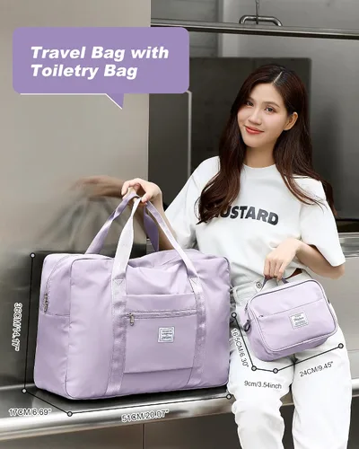 Miniatura 3 de Bolsa de viaje para artículos personales de Spirit Airlines de 18 x 14 x 8 pulgadas, bolsa de viaje debajo del asiento, equipaje de mano plegable