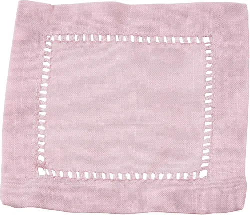 Miniatura 63 de SARO LIFESTYLE Servilleta de cóctel con borde cosido (juego de 12), negro, 6"x6