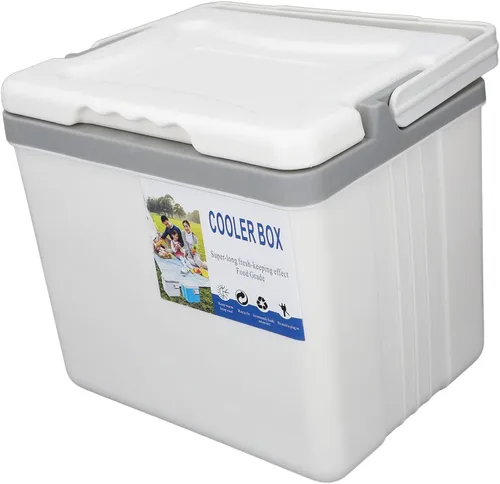 Miniatura 3 de Enfriador aislado, enfriador duro portátil de 6 litros para campamento, portón trasero, playa, picnic, comestibles, almuerzo y más (blanco)