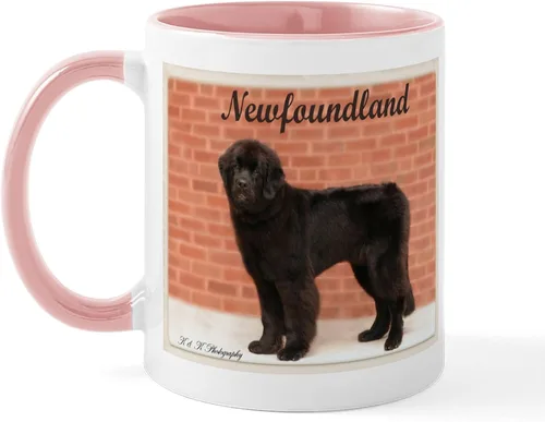 Miniatura 10 de CafePress Newfoundland Dog Drool Zone Taza de café de cerámica de 11 oz (11.0 fl oz)