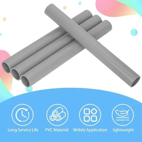 Miniatura 4 de 4 tubos de PVC de 1-1/2 pulgadas de largo, tubo rígido de PVC Sch40 de 17 pulgadas de largo, tubos redondos de tubería para instalación de cableado