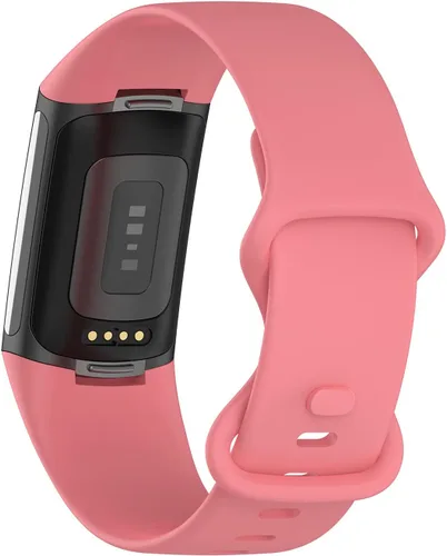 Miniatura 5 de Correas deportivas compatibles con Fitbit Charge 5 Smartwatch Accesorio, correa de reloj de silicona suave, pulsera de repuesto para Charge5