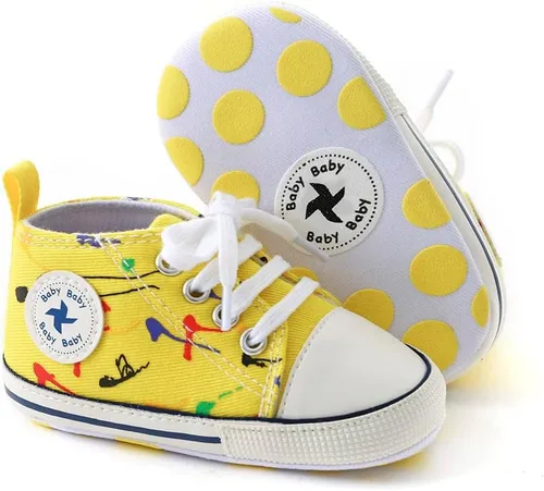 Miniatura 44 de Zapatos deportivos de lona de lona para bebés y niñas, suela antideslizante suave, suela antideslizante