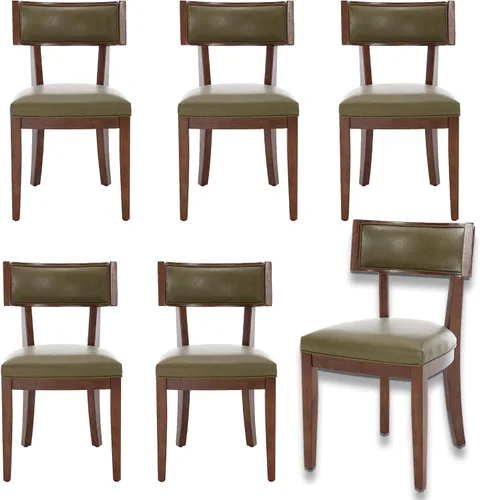 Miniatura 14 de LZAREAL Juego de 2 sillas de comedor modernas de mediados de siglo, sillas de comedor de granja con respaldo curvo, sillas de comedor con patas
