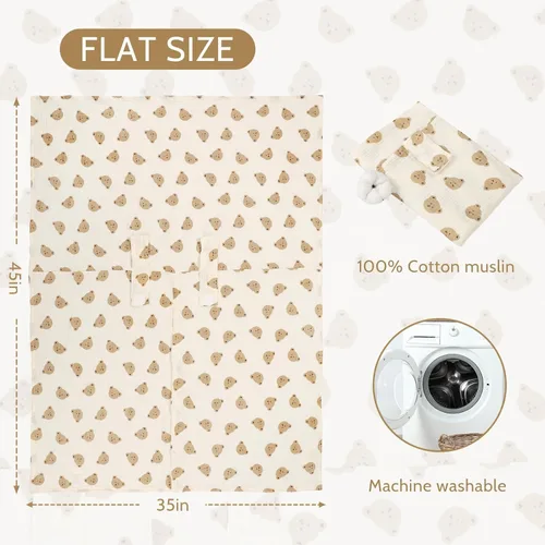 Miniatura 3 de Funda de asiento de automóvil para bebés, niñas y niños, funda de asiento de automóvil de algodón de verano para asiento de automóvil, cómoda funda