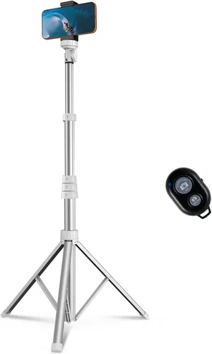 Miniatura 8 de Trípode de teléfono de 67", trípode extensible MIIASI para iPhone, selfie stick con control remoto y soporte para teléfono, compatible