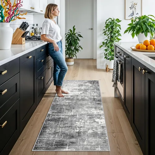 Miniatura 191 de Alfombra lavable para pasillo - 2x7 alfombras de cocina, alfombra para entrada, alfombra vintage, suave, alfombra antideslizante para piso, alfombra