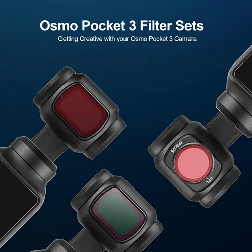 Miniatura 4 de Skyreat Juego de filtros ND para DJI Osmo Pocket 3 Creator Combo Accesorios (ND1000)