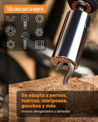 Miniatura 3 de Rellenos de calcetín para hombres Regalos de Navidad Herramientas universales súper universales para hombres: juego de llaves con adaptador