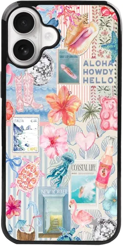 Miniatura 270 de Funda de teléfono de playa de verano a prueba de golpes y protectora con hibisco, bonitas fundas de teléfono para iPhone XR jamaica (Hibiscus Flower)