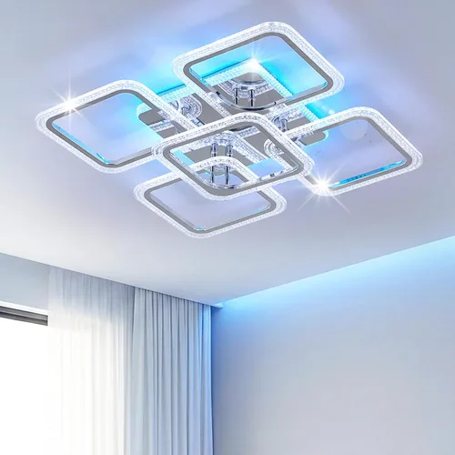 Miniatura 18 de Ceiling Lighting Fixtures, Multi Color Led Ceiling Light, Rgb Ceiling Light Led ceiling light, Indoor dimmable light, Can control color lights