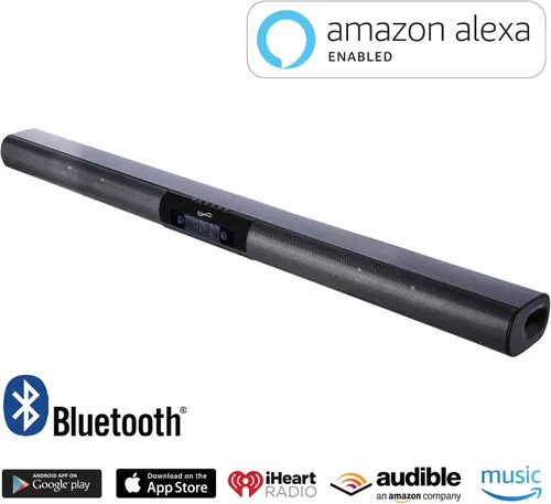 Miniatura 3 de Supersonic SC-1419SBA Sistema de barra de sonido Bluetooth óptica de 37 pulgadas con Alexa, conexión de altavoz multihabitación, línea RCA, entrada