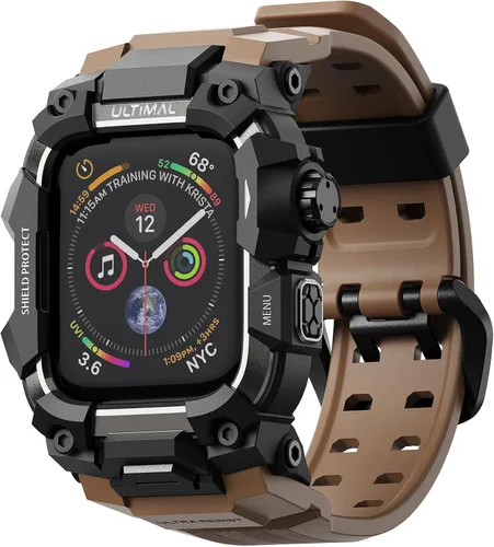 Miniatura 11 de ULTIMAL - Funda resistente con correa para Apple Watch 49mm, compatible con Apple Watch Ultra 3/2/1, cubierta protectora a prueba de golpes de grado
