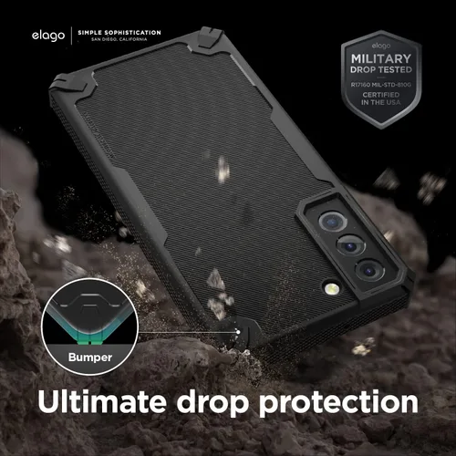 Miniatura 5 de elago Armor - Funda compatible con Samsung Galaxy S22 de 6.1 pulgadas, protección contra caídas de grado militar de EE. UU., funda protectora