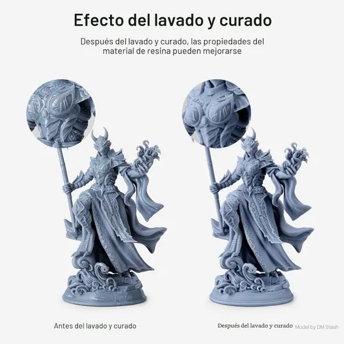 Miniatura 3 de ELEGOO Mercury Plus V3.0 - Estación de lavado y curado, gran capacidad de 7.5 L, compatible con impresoras 3D Mars Saturn Photon Halot MSLA LCD DLP