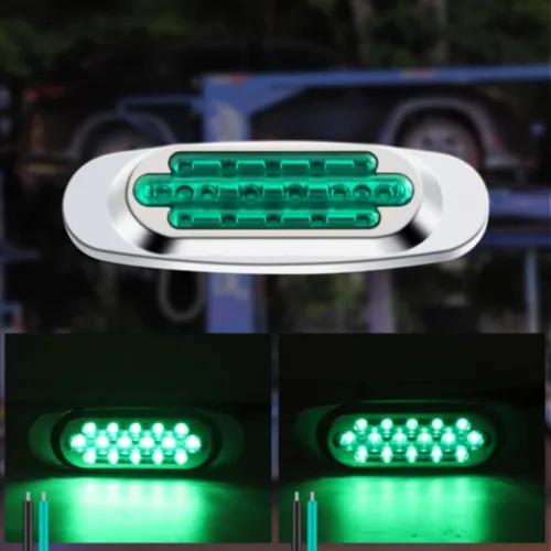 Miniatura 2 de 2 luces LED de marcador de remolque, luz de espacio para montaje en superficie, 5.9 pulgadas, impermeable, sellada, indicadores de marcador lateral