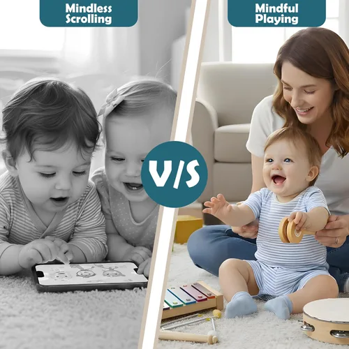 Miniatura 2 de Juguetes Montessori 9 en 1 para niños de 1 año - Instrumentos musicales de madera para niños pequeños de 1 a 3 años Juguetes musicales para bebés