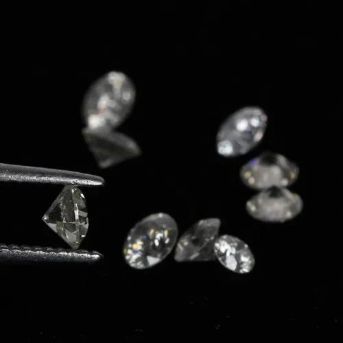 Miniatura 2 de 0.10ct 1pc Diamante CVD para ajuste de joyería de diamante blanco cultivado en laboratorio Color de diamante IJ, Claridad-VS12, Gema, diamante blanco