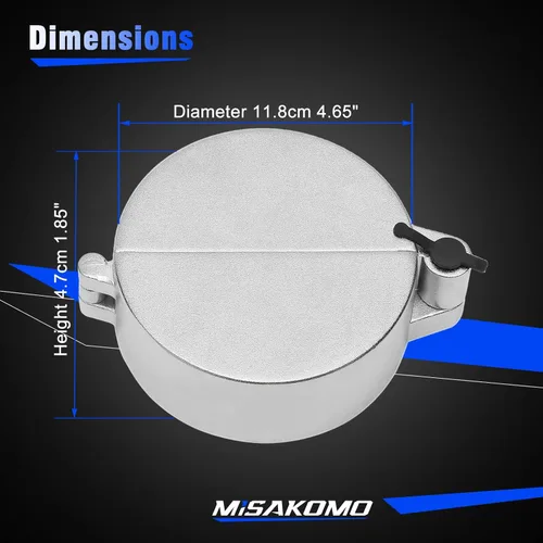 Miniatura 6 de Cubierta de Tapa de Combustible con Cierre para Camión Semirremolque Diésel de Zinc Compatible con Camiones Freightliner, Sterling y Western Star