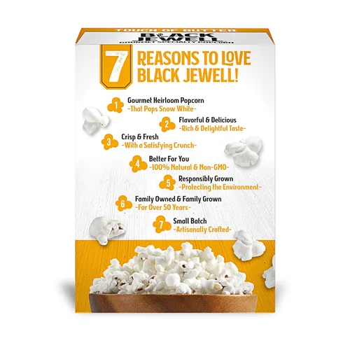 Miniatura 3 de Black Jewell Palomitas de maíz gourmet para microondas, toque de mantequilla, 10.5 onzas (paquete de 6)