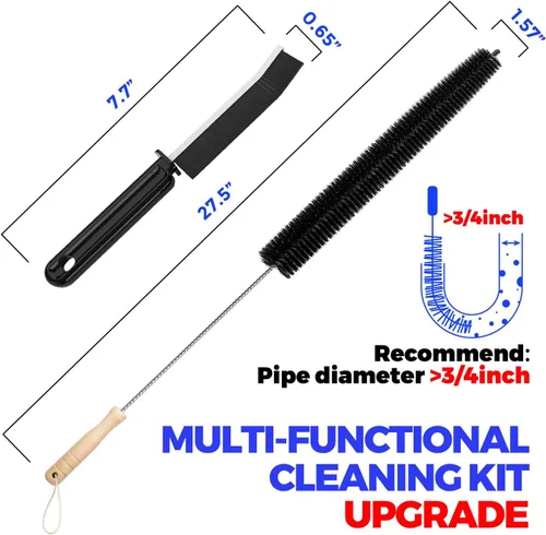 Miniatura 5 de Holikme - Kit de limpieza para ventilación de secadora - Suministros de limpieza para el hogar, cepillo removedor de pelusa para secadora, cepillo